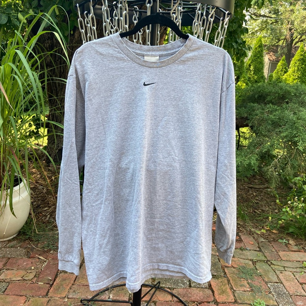 Vintage Nike Center Swoosh Long Sleeve T Shirt